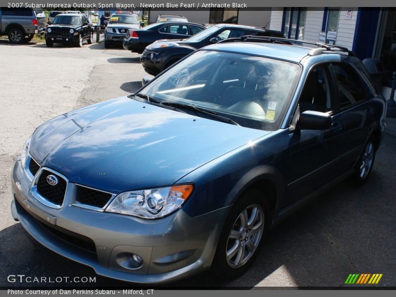 Newport Blue Pearl / Anthracite Black 2007 Subaru Impreza Outback Sport Wagon