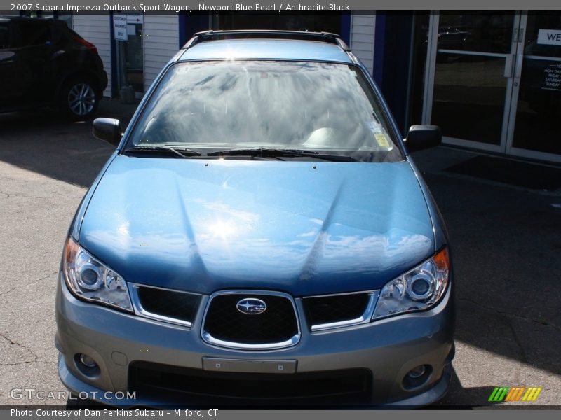 Newport Blue Pearl / Anthracite Black 2007 Subaru Impreza Outback Sport Wagon