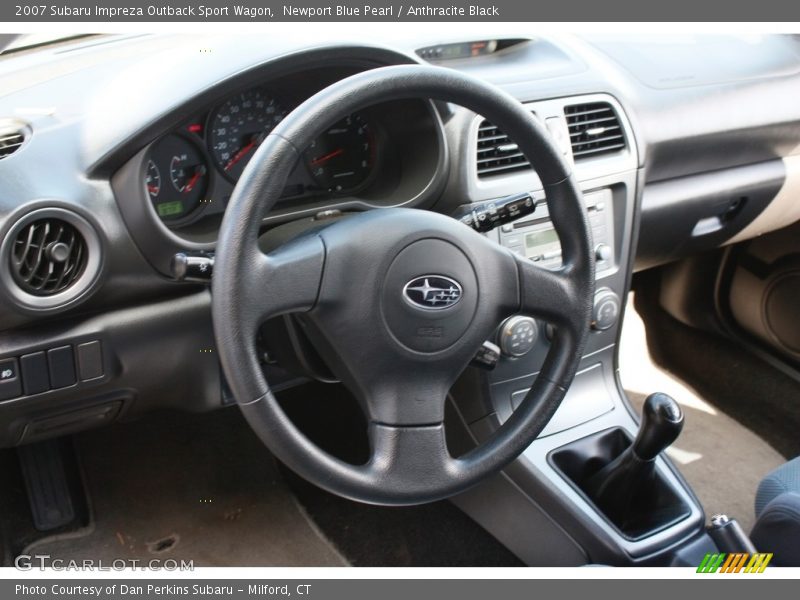 Newport Blue Pearl / Anthracite Black 2007 Subaru Impreza Outback Sport Wagon