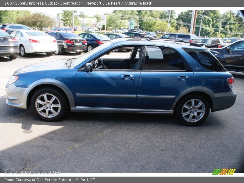 Newport Blue Pearl / Anthracite Black 2007 Subaru Impreza Outback Sport Wagon