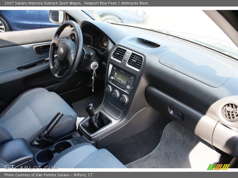 Newport Blue Pearl / Anthracite Black 2007 Subaru Impreza Outback Sport Wagon