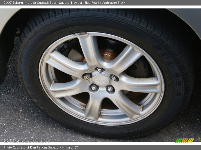 Newport Blue Pearl / Anthracite Black 2007 Subaru Impreza Outback Sport Wagon