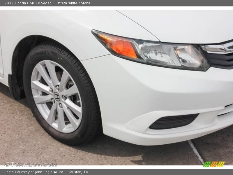 Taffeta White / Stone 2012 Honda Civic EX Sedan