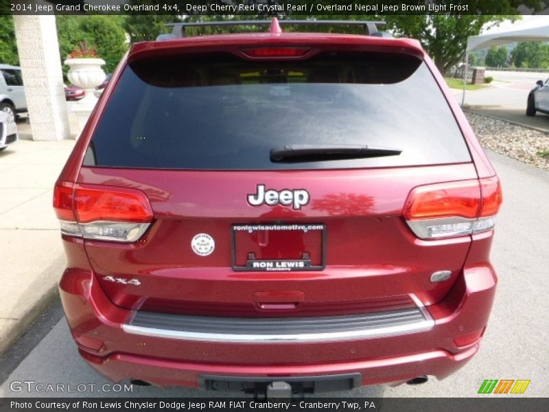 Deep Cherry Red Crystal Pearl / Overland Nepal Jeep Brown Light Frost 2014 Jeep Grand Cherokee Overland 4x4