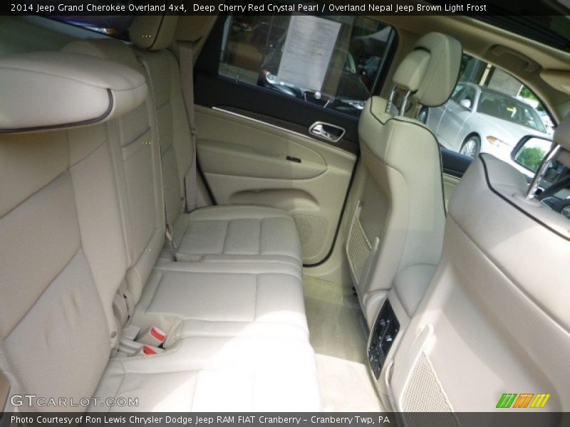 Deep Cherry Red Crystal Pearl / Overland Nepal Jeep Brown Light Frost 2014 Jeep Grand Cherokee Overland 4x4