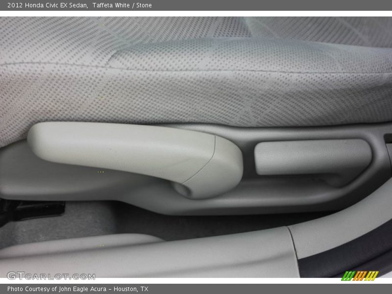 Taffeta White / Stone 2012 Honda Civic EX Sedan
