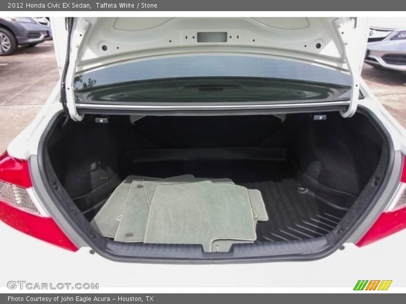 Taffeta White / Stone 2012 Honda Civic EX Sedan