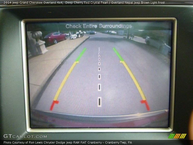 Deep Cherry Red Crystal Pearl / Overland Nepal Jeep Brown Light Frost 2014 Jeep Grand Cherokee Overland 4x4
