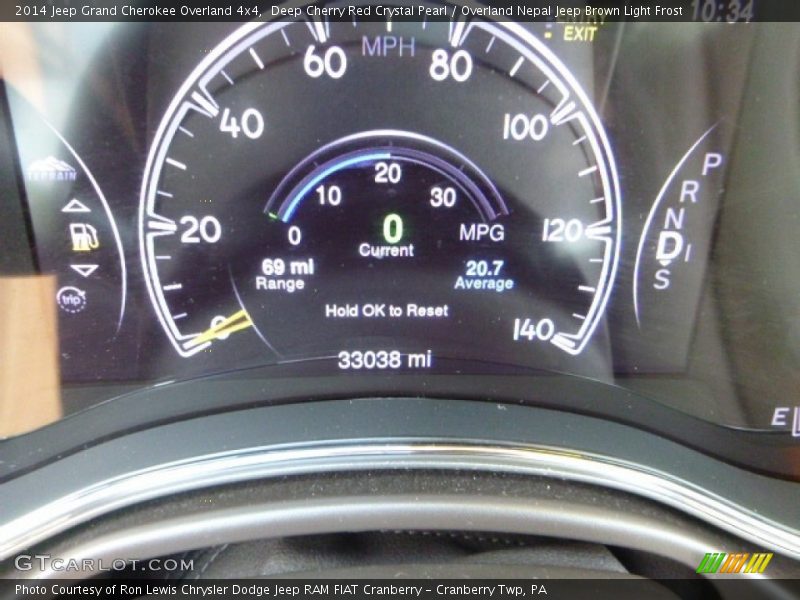 Deep Cherry Red Crystal Pearl / Overland Nepal Jeep Brown Light Frost 2014 Jeep Grand Cherokee Overland 4x4