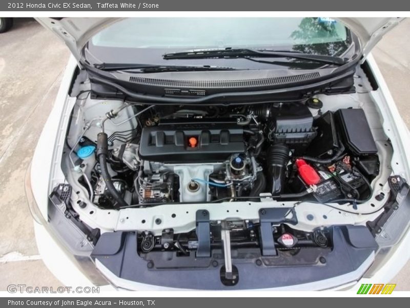 Taffeta White / Stone 2012 Honda Civic EX Sedan