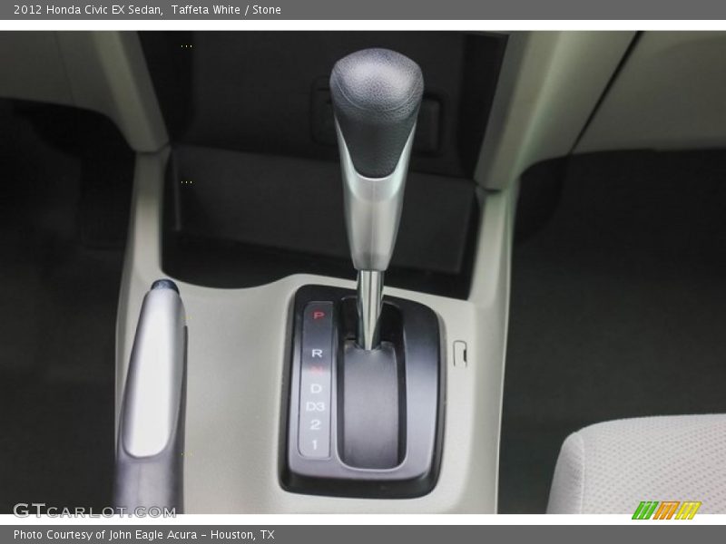 Taffeta White / Stone 2012 Honda Civic EX Sedan