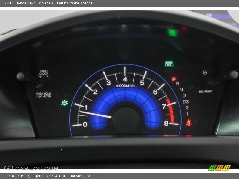 Taffeta White / Stone 2012 Honda Civic EX Sedan