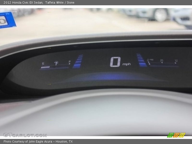 Taffeta White / Stone 2012 Honda Civic EX Sedan