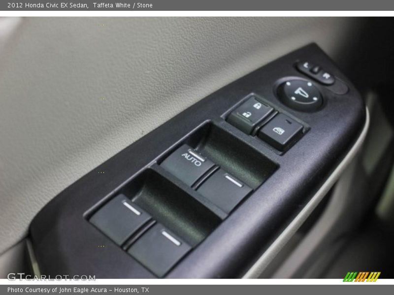 Taffeta White / Stone 2012 Honda Civic EX Sedan