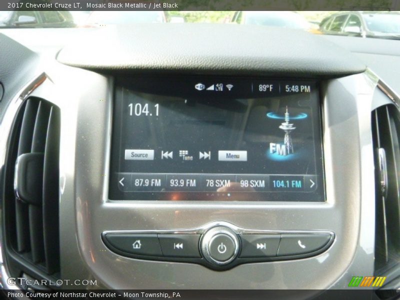 Mosaic Black Metallic / Jet Black 2017 Chevrolet Cruze LT