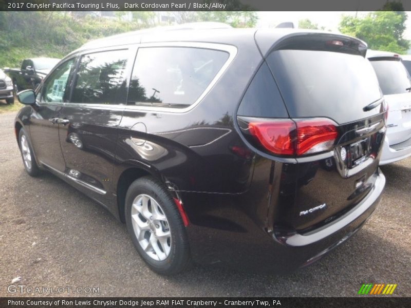 Dark Cordovan Pearl / Black/Alloy 2017 Chrysler Pacifica Touring L Plus