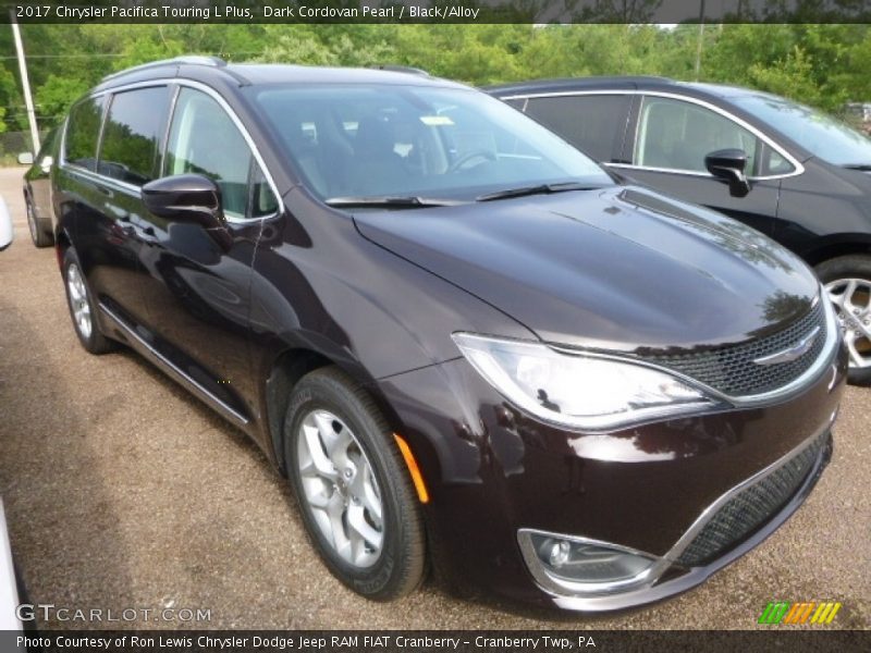 Dark Cordovan Pearl / Black/Alloy 2017 Chrysler Pacifica Touring L Plus