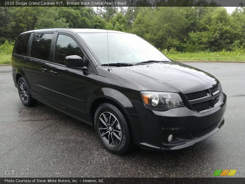 Brilliant Black Crystal Pearl / Black 2016 Dodge Grand Caravan R/T