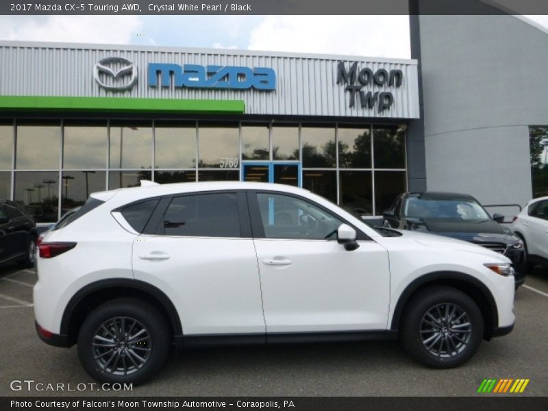 Crystal White Pearl / Black 2017 Mazda CX-5 Touring AWD