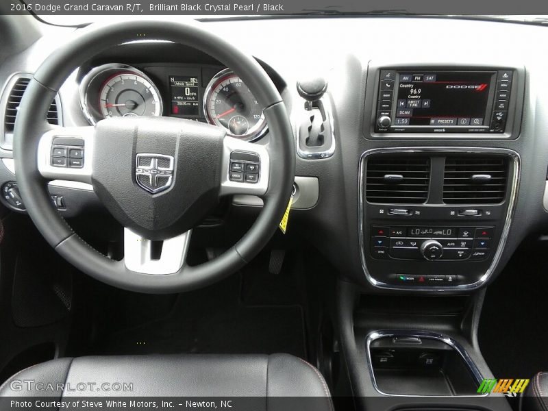 Brilliant Black Crystal Pearl / Black 2016 Dodge Grand Caravan R/T