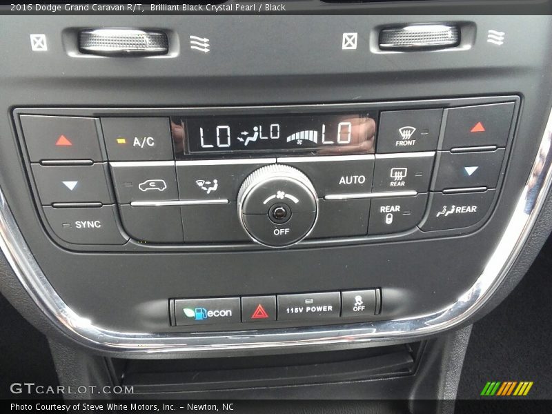 Brilliant Black Crystal Pearl / Black 2016 Dodge Grand Caravan R/T