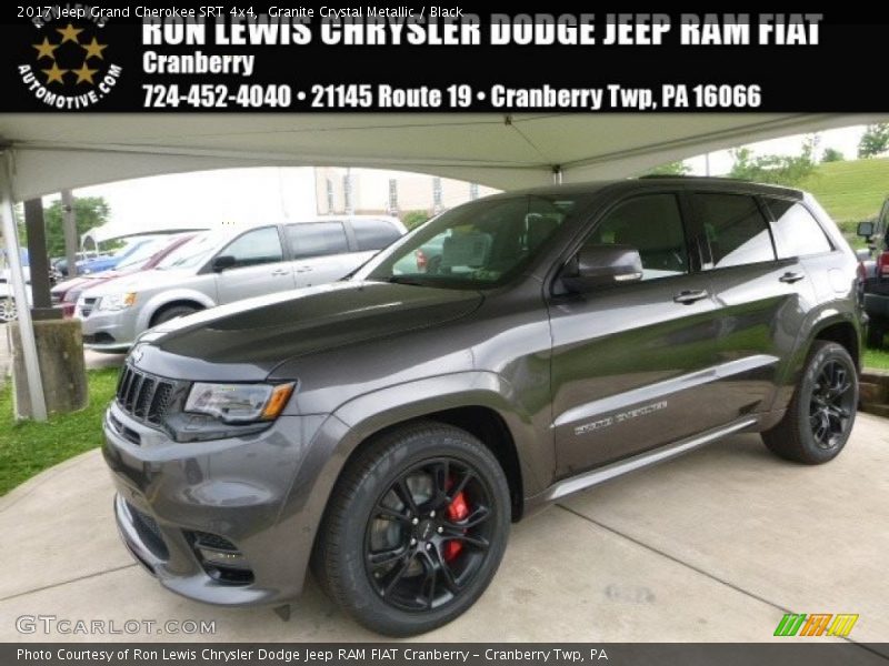 Granite Crystal Metallic / Black 2017 Jeep Grand Cherokee SRT 4x4