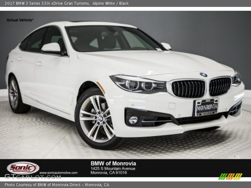Alpine White / Black 2017 BMW 3 Series 330i xDrive Gran Turismo