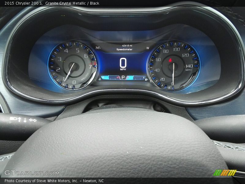 Granite Crystal Metallic / Black 2015 Chrysler 200 S