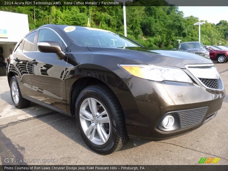 Kona Coffee Metallic / Parchment 2014 Acura RDX Technology AWD