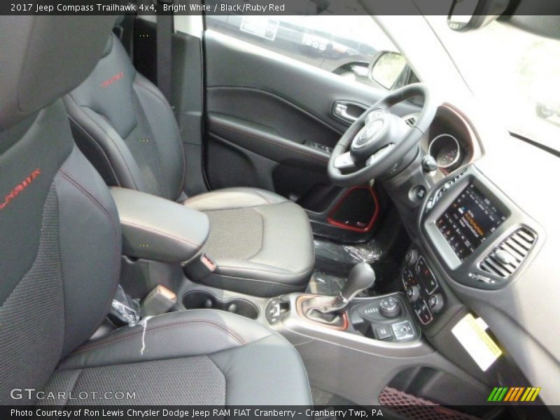 Bright White / Black/Ruby Red 2017 Jeep Compass Trailhawk 4x4