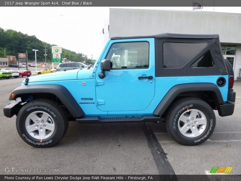 Chief Blue / Black 2017 Jeep Wrangler Sport 4x4