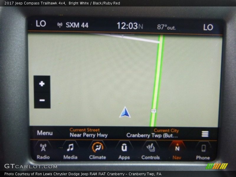 Bright White / Black/Ruby Red 2017 Jeep Compass Trailhawk 4x4