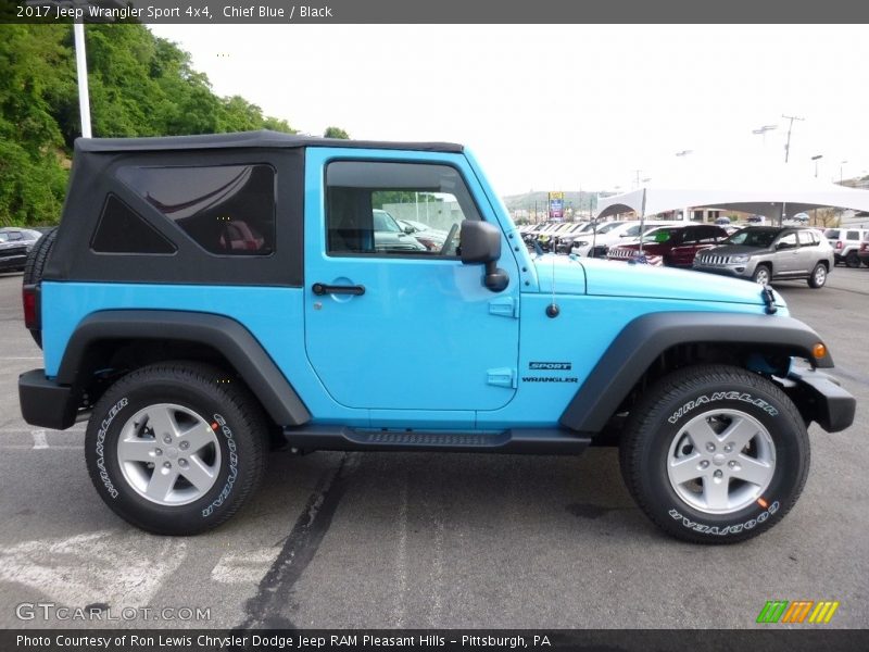Chief Blue / Black 2017 Jeep Wrangler Sport 4x4