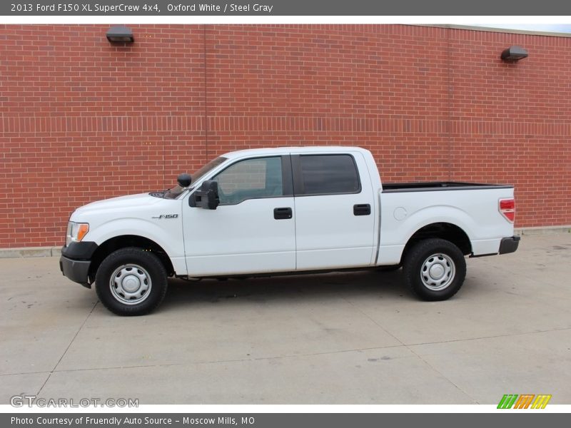 Oxford White / Steel Gray 2013 Ford F150 XL SuperCrew 4x4