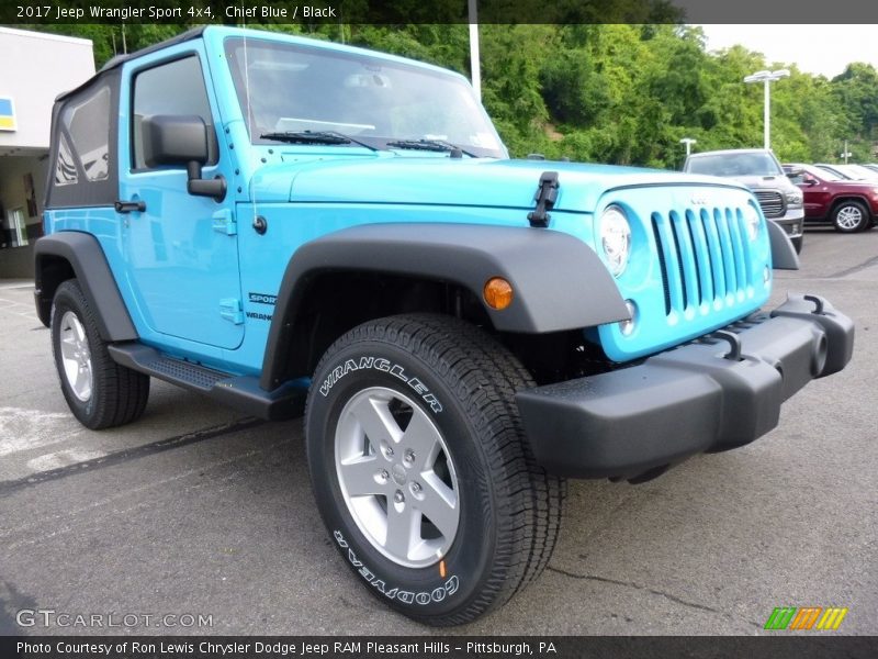 Chief Blue / Black 2017 Jeep Wrangler Sport 4x4