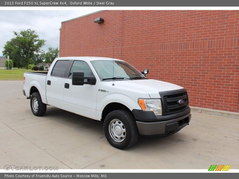 Oxford White / Steel Gray 2013 Ford F150 XL SuperCrew 4x4