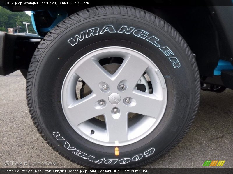 Chief Blue / Black 2017 Jeep Wrangler Sport 4x4