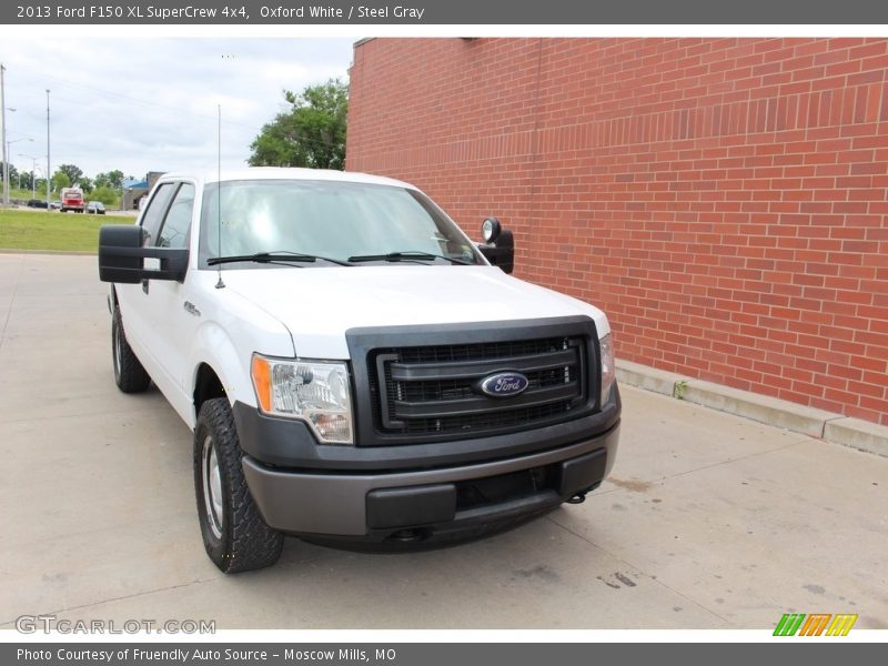 Oxford White / Steel Gray 2013 Ford F150 XL SuperCrew 4x4