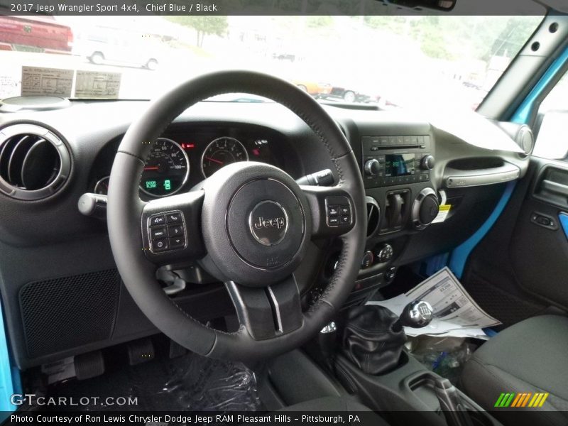 Chief Blue / Black 2017 Jeep Wrangler Sport 4x4