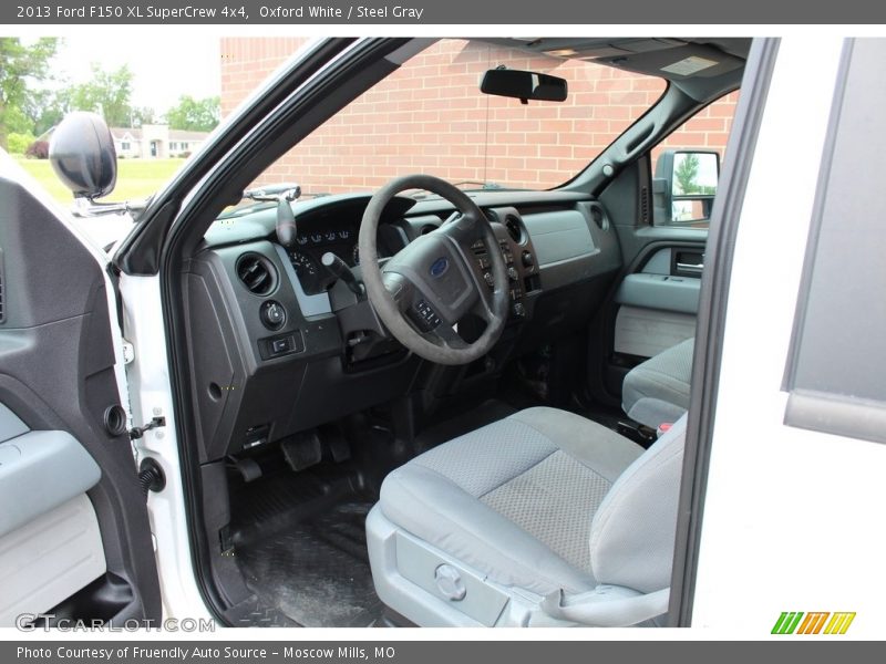 Oxford White / Steel Gray 2013 Ford F150 XL SuperCrew 4x4