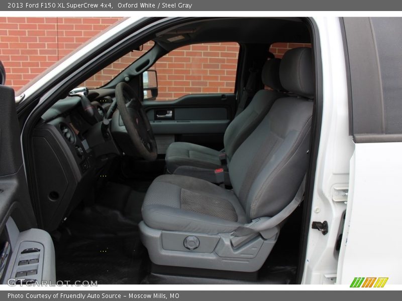 Oxford White / Steel Gray 2013 Ford F150 XL SuperCrew 4x4
