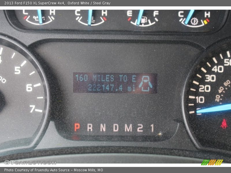 Oxford White / Steel Gray 2013 Ford F150 XL SuperCrew 4x4