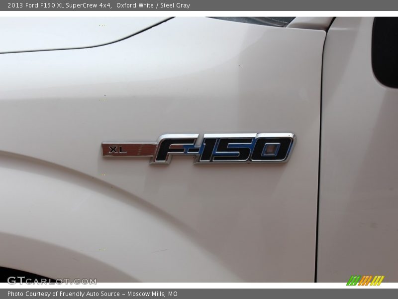 Oxford White / Steel Gray 2013 Ford F150 XL SuperCrew 4x4