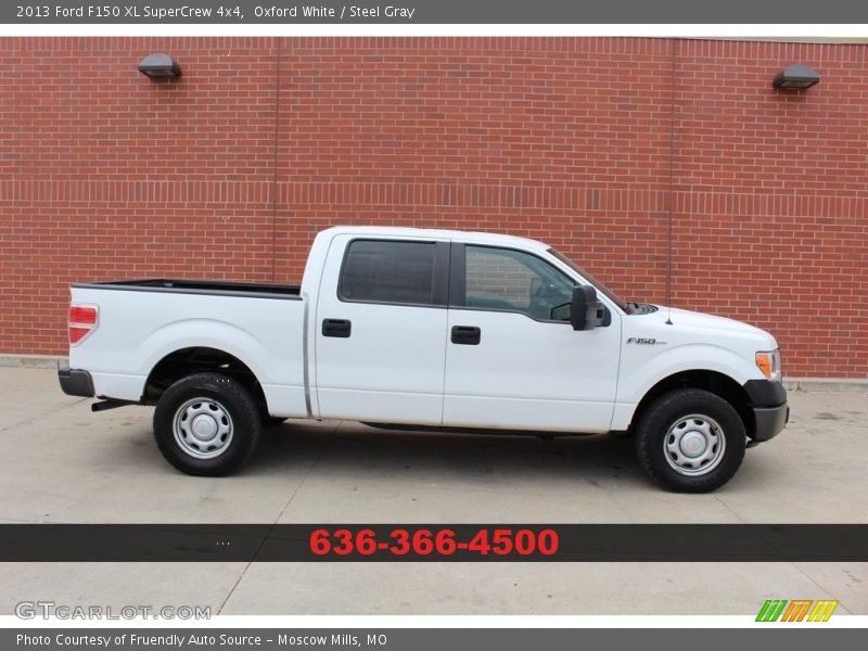 Oxford White / Steel Gray 2013 Ford F150 XL SuperCrew 4x4