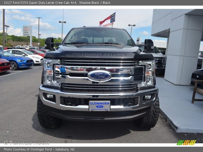 Shadow Black / Black 2017 Ford F250 Super Duty Lariat Crew Cab 4x4