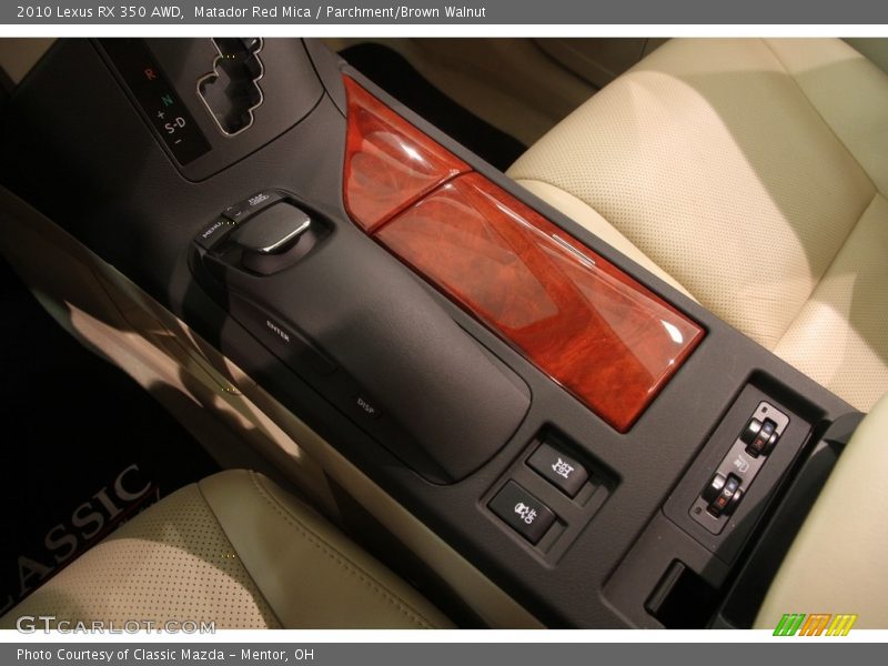 Matador Red Mica / Parchment/Brown Walnut 2010 Lexus RX 350 AWD