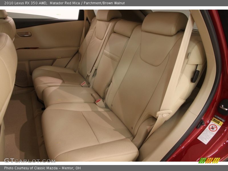 Matador Red Mica / Parchment/Brown Walnut 2010 Lexus RX 350 AWD
