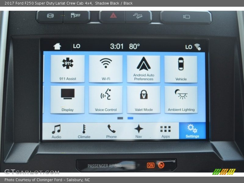 Shadow Black / Black 2017 Ford F250 Super Duty Lariat Crew Cab 4x4
