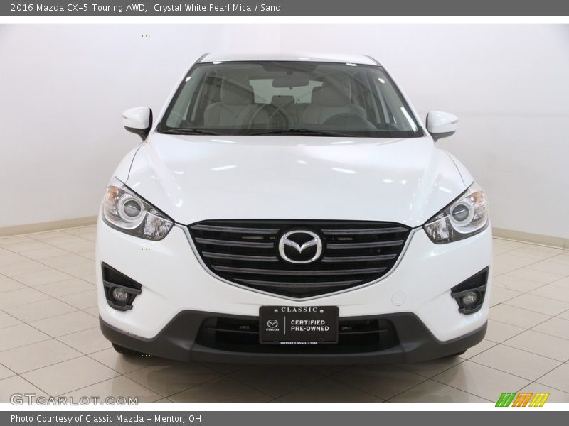 Crystal White Pearl Mica / Sand 2016 Mazda CX-5 Touring AWD