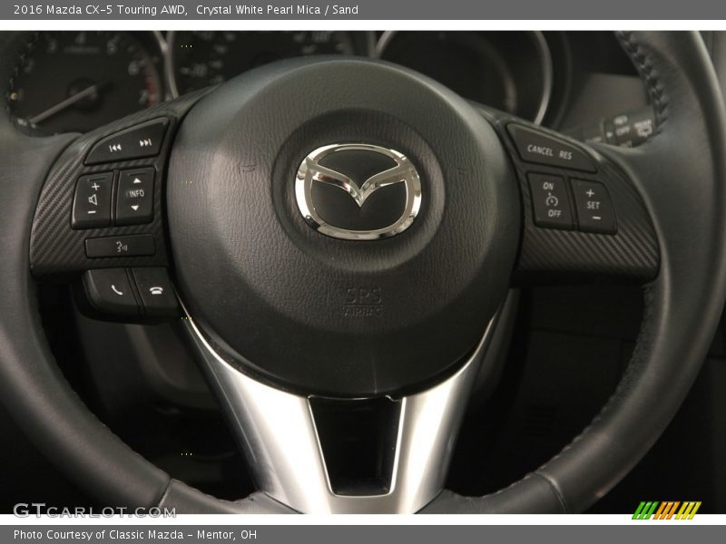 Crystal White Pearl Mica / Sand 2016 Mazda CX-5 Touring AWD